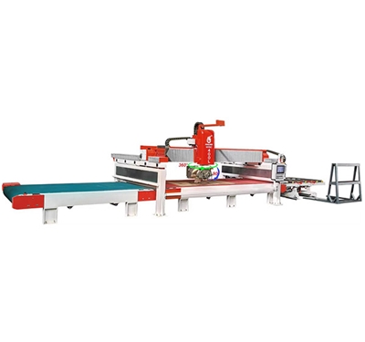 HKNC-400L CNC Bridge Saw with Conveyors HKNC-400L 流水線橋式切割機(jī)